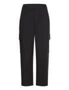 Te Iw Pant Bottoms Trousers Wide Leg Black InWear