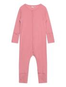 Jumpsuit Ls - Solid Pitkähihainen Body Pink CeLaVi