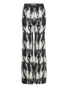 Denver - Cotton Jacquard Rd Bottoms Trousers Wide Leg Black Day Birger...