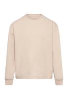 Sweatshirt Ls Solid Tops Sweat-shirts & Hoodies Sweat-shirts Beige Hut...