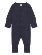 Jumpsuit Ls - Solid Pitkähihainen Body Navy CeLaVi