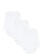 3 Pack Rib Jersey Long Sleeve Body Bodies Long-sleeved White Copenhage...