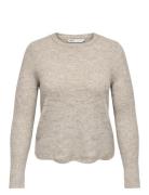 Onllolli L/S Pullover Knt Noos Tops Knitwear Jumpers Beige ONLY