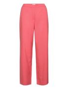 Mschfanilla Pants Bottoms Trousers Straight Leg Pink MSCH Copenhagen