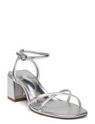 Metallic Strap Sandals Korolliset Sandaalit Silver Mango