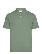 Reg Shield Ss Pique Polo Tops Polos Short-sleeved Green GANT