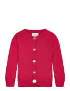 Tnskeve Glitter Cardigan Tops Knitwear Cardigans Red The New