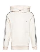 Tape Regular Hoodie Tops Sweat-shirts & Hoodies Hoodies White Tommy Hi...