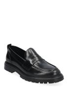 Biagil Penny Loafer Polido Loaferit Matalat Kengät Black Bianco