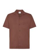 Regular-Fit 100% Cotton Shirt Tops T-shirts Short-sleeved Brown Mango