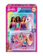 Educa 2X48 Barbie Toys Puzzles And Games Puzzles Classic Puzzles Multi...