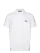 Golf Chest Logo Polo Tops Polos Short-sleeved White Michael Kors