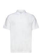 100% Cotton Pique Polo Shirt Tops Polos Short-sleeved White Mango