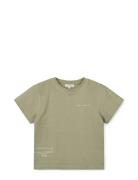 Sixten Placement Shortsleeve T-Shirt Tops T-shirts Short-sleeved Green...