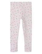 Nmfvivian Aop Legging Bottoms Leggings Pink Name It