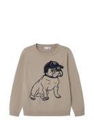 Nkmlebull Ls Knit Tops Sweat-shirts & Hoodies Sweat-shirts Beige Name ...