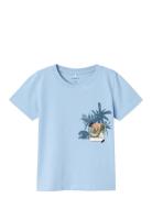 Nmmhermol Ss Top Tops T-shirts Short-sleeved Blue Name It