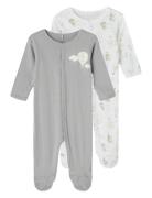 Nbnnightsuit 2P W/F Alloy Balloon Noos Pyjama Sie Jumpsuit Haalari Gre...