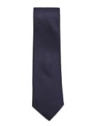 Navy Kingfisher Silk Tie Solmio Kravatti Navy AN IVY