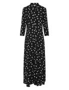 Yassavanna Long Shirt Dress S. Noos Maksimekko Juhlamekko Black YAS