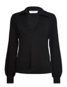 Merino Wool Pullover Tops Knitwear Jumpers Black Rosemunde