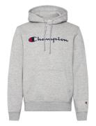 Hooded Sweatshirt Tops Sweat-shirts & Hoodies Hoodies Grey Champion