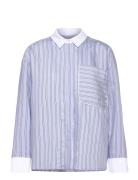 Tuxilima Tops Shirts Long-sleeved Blue Munthe