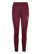 Terrex Multi Brushed Leggings Sport Running-training Tights Burgundy A...