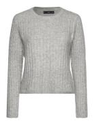 Cable-Knit Sweater Tops Knitwear Jumpers Grey Mango