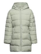 Quilted Long Coat Toppatakki Green Mango