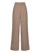 Low-Waist Wideleg Trousers Bottoms Trousers Wide Leg Brown Mango