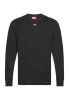 T-Just-Ls-D T-Shirt Tops T-shirts Long-sleeved Black Diesel