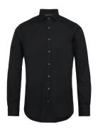 Poplin Stretch Slim Shirt Tops Shirts Business Black Michael Kors