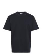 O-Neck Tee Over S/S Tops T-shirts Short-sleeved Navy Lindbergh