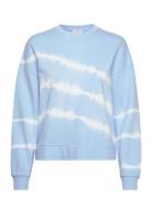 Tie-Dye Sweatshirt Tops Sweat-shirts & Hoodies Sweat-shirts Blue Mango