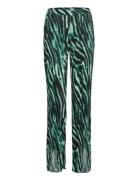 Pleata Slit Pants Bottoms Trousers Straight Leg Multi/patterned Bzr