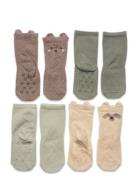 Sock 4P Forest Animal Sukat Multi/patterned Lindex