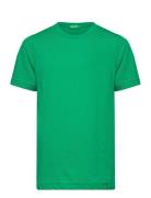 T-Shirt Tops T-shirts Short-sleeved Green United Colors Of Benetton