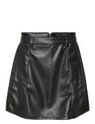 Vmwilla Hw Short Pl Skirt Lyhyt Hame Black Vero Moda