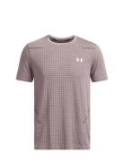 Vanish Seamless Grid Ss Sport T-shirts Short-sleeved Grey Under Armour