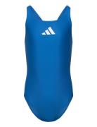 Adidas Solid Small Logo Swimsuit Uimapuku Uima-asut Blue Adidas Perfor...