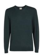 Merino Rws Crew Neck Sweater Tops Knitwear Round Necks Green Calvin Kl...