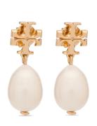 Kira Pearl Drop Earring Korvakoru Korut Gold Tory Burch