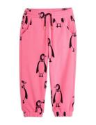 Penguin Fleece Trousers Bottoms Sweatpants Pink Mini Rodini