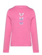 Printed Longsleeve Tops T-shirts Long-sleeved T-shirts Pink Tom Tailor