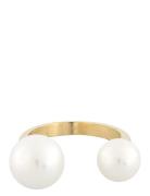 Next Pearl Ring G/White - L Sormus Korut Gold SNÖ Of Sweden