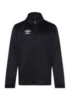 Liga Halfzip Jr Tops T-shirts Long-sleeved T-shirts Black Umbro