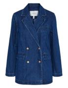 Yaslomira Ls Denim Blazer S. Farkkutakki Denimtakki Blue YAS