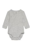 Body Wrap Basic Bodies Long-sleeved Grey Lindex