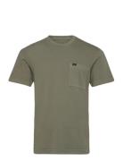 Relaxed Pocket Tee Tops T-shirts Short-sleeved Khaki Green Lee Jeans